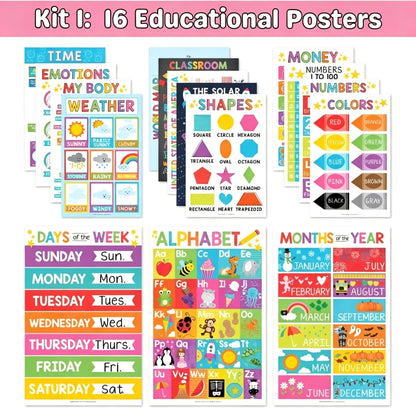 🌈 Preschool Head Start Learning Kit – Fun Early Education Activities for Confident Little Learners