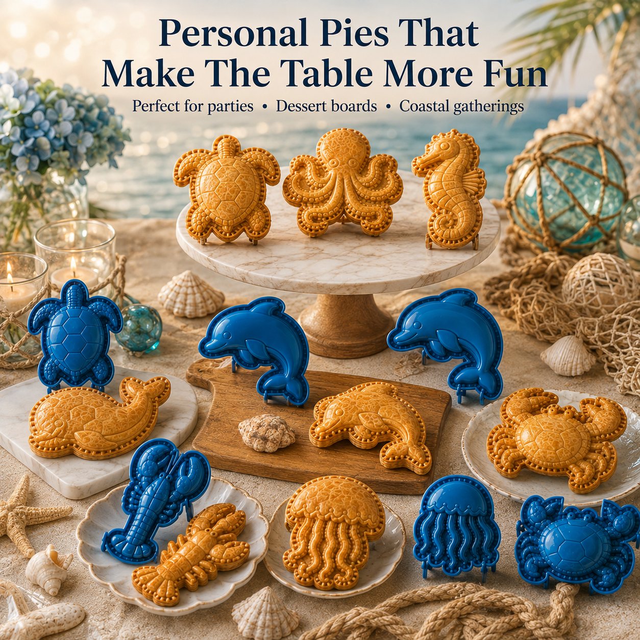 ⏳ Last Day 49% OFF – 🌊 8-Design Ocean Filled Pie Press Collection | Reusable Hinged Molds for Cutting, Filling, Shaping & Sealing Marine-Themed Hand Pies 🥧✨