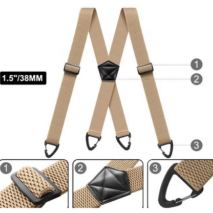 🎁Last Day 49% OFF-⏰Men's X-Back Suspenders with Hook Clips