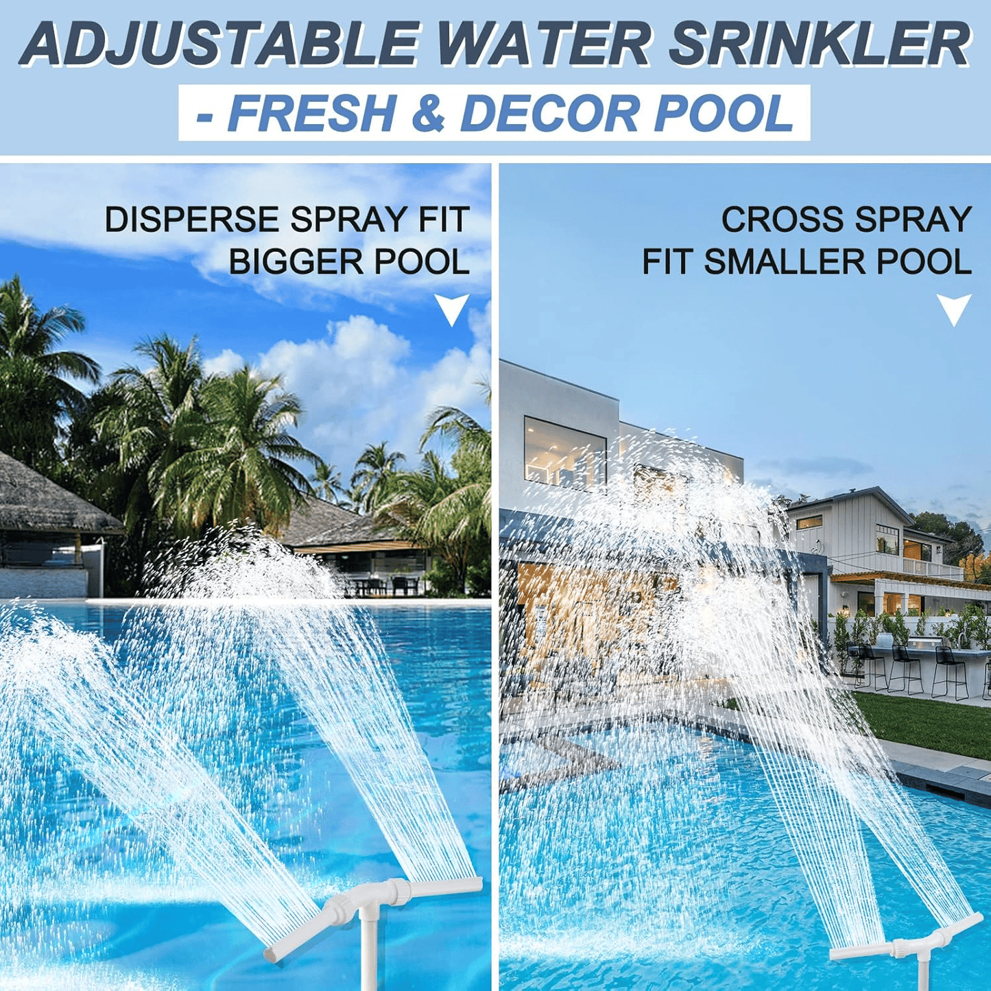 💥Summer Hot Sale 49% off - Pool Fountain for Above-ground Pool & Inground Pool Outdoor Waterfall Spray Installation