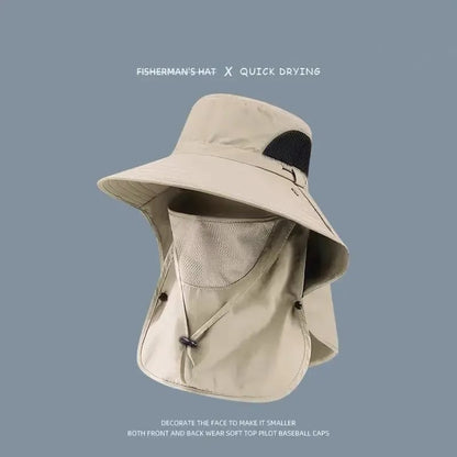 🎁Buy 1 Get 1 Free - Spring/Summer Fisherman's Hat Detachable Outdoor Fishing Face Covering Neck Protection