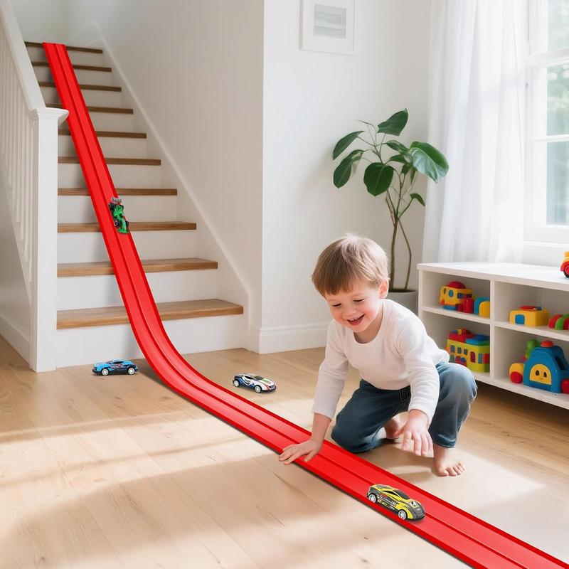 🔥Flex Tracks 15Ft for Kids, STEM Flexible Race Car Ramp Track