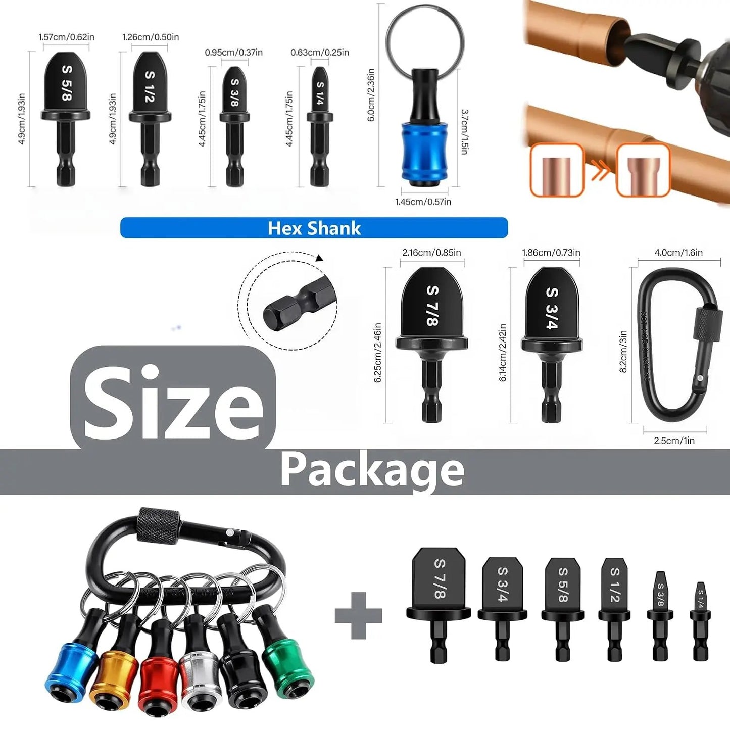 🔥LAST DAY 49% OFF - 🛠️🔧 HVAC Copper Pipe Swaging Tool Set | Drill Bit Expander Kit for AC Repair