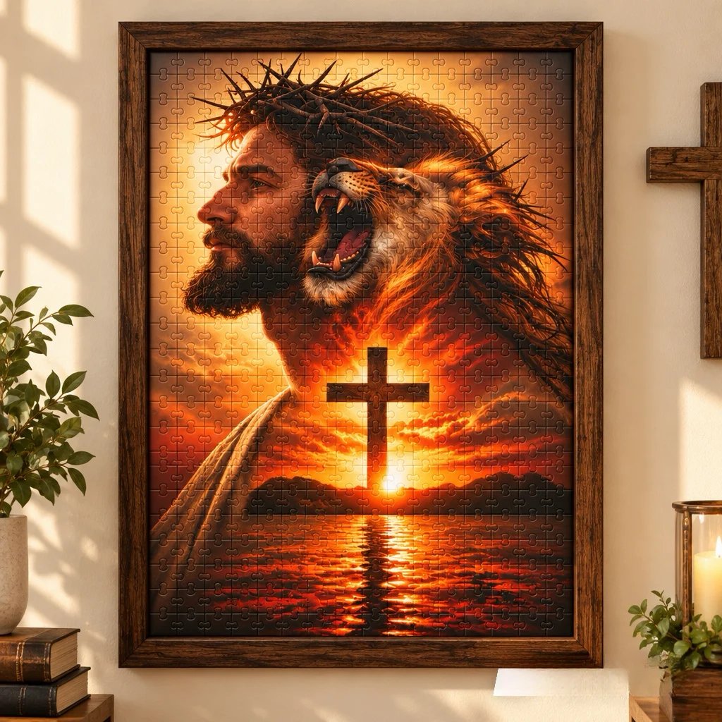 👑✝️ He Reigns — DIY Christian Jigsaw Puzzle(📦Buy 2 Free Shipping)