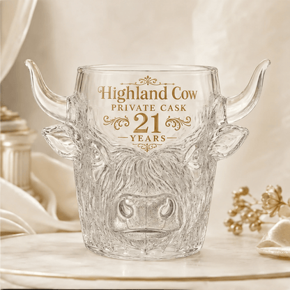 🔥✨21st Anniversary Limited Edition✨🔥 Highland Cow Private Cask  Whiskey Glassware Set