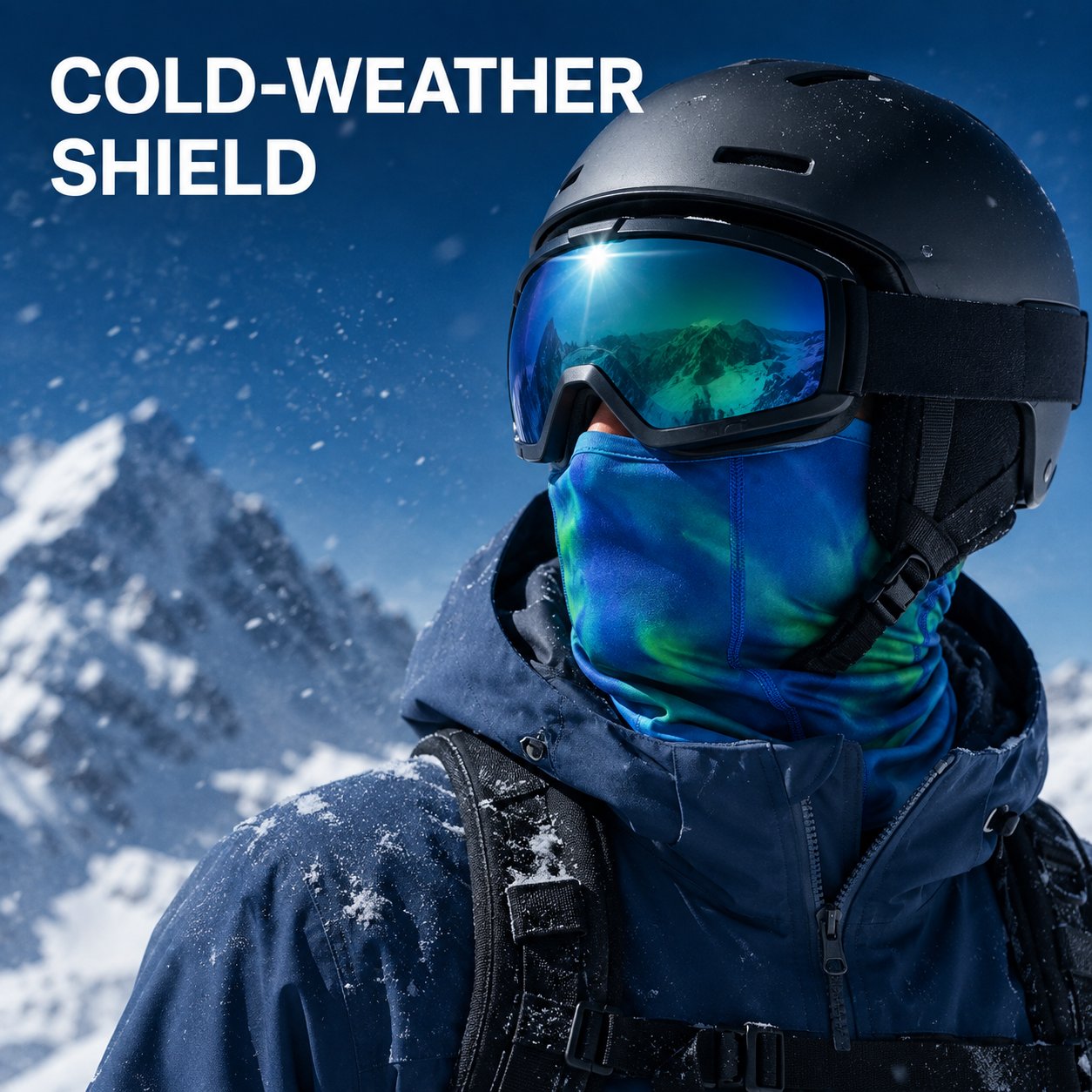 Outdoor Gradient Temperature-Sensitive Color-Changing Balaclava