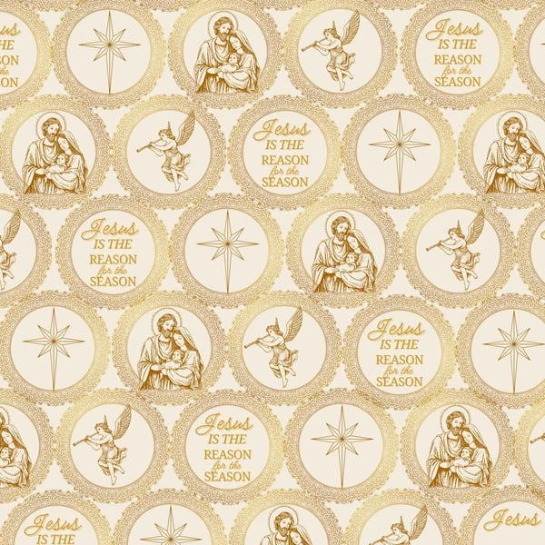 ✝️ Jesus Is The Reason For The Season – Christian Christmas Wrapping Paper 🎄🎁