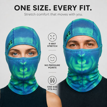 VOID V2 Reversible Thermal Balaclava Thermochromic Color Shift Face Mask for Outdoor Sports & Avant-Garde Street Style