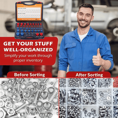 🔩 Metric & SAE Thread Checker Set – 26 or 44 Pieces
