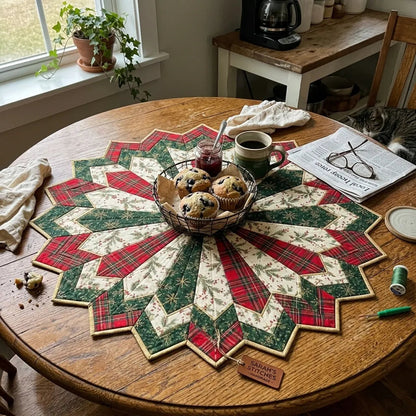 👉🔥💯Christmas Flower Diatomaceous Earth Placemat丨Finished Mat
