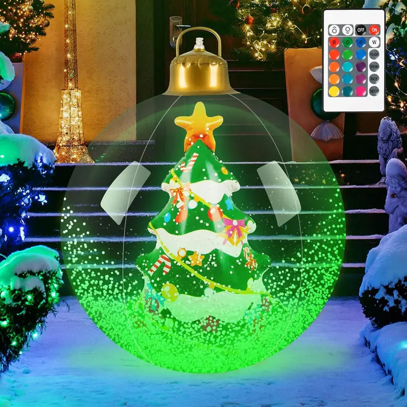 Glowing Christmas Ball, Outdoor Decoration With LED Lights