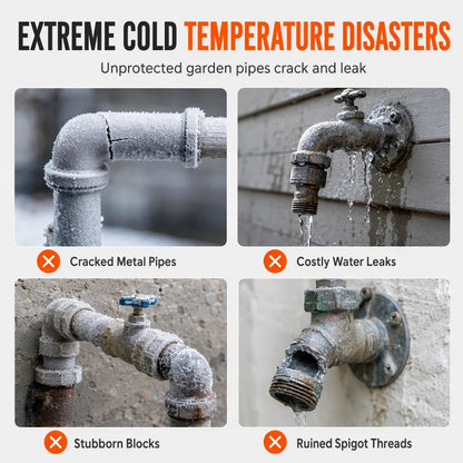 2pcs Outdoor Faucet Cover for Winter Freeze Protection
