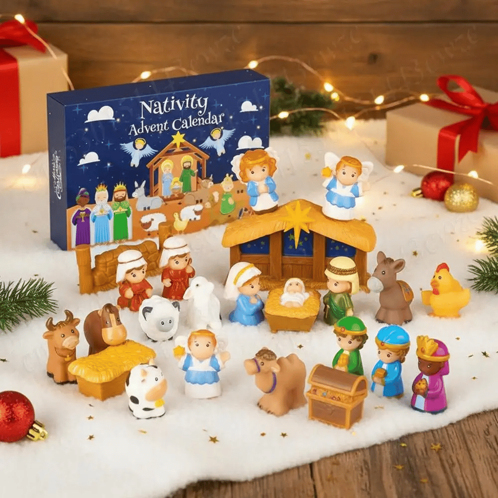 🎄🏆Christmas Hot Sale 50% Off - 2026 Nativity Advent Calendar (25pcs) 💯NONTOXIC & ODORLESS