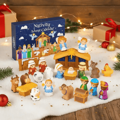 🎄🏆Christmas Hot Sale 50% Off - 2026 Nativity Advent Calendar (25pcs) 💯NONTOXIC & ODORLESS
