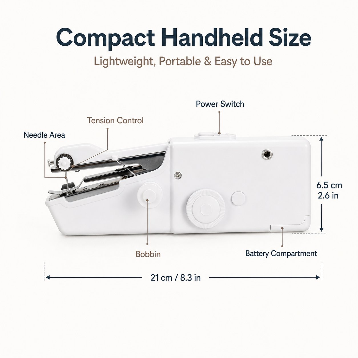 🧵 CRAFT SALE 50% OFF - Portable Handheld Electric Sewing Machine Kit for Beginners