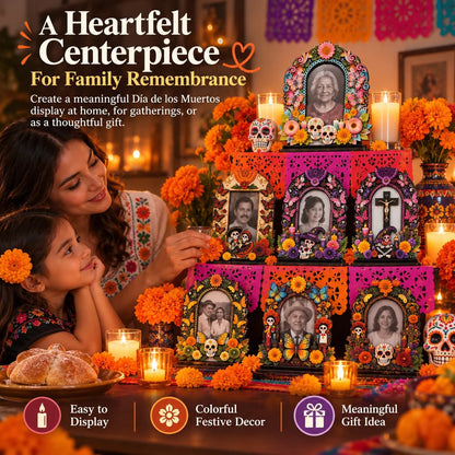 Día de Muertos Memorial Photo Frames – 6 Wooden Designs