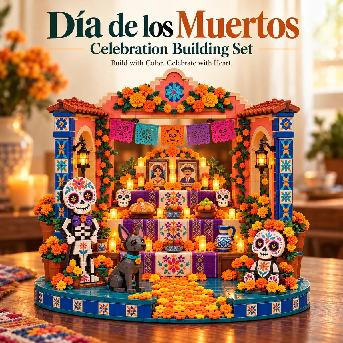 🌼 Día de los Muertos Ofrenda Building Set – A Colorful Celebration of Life & Memories