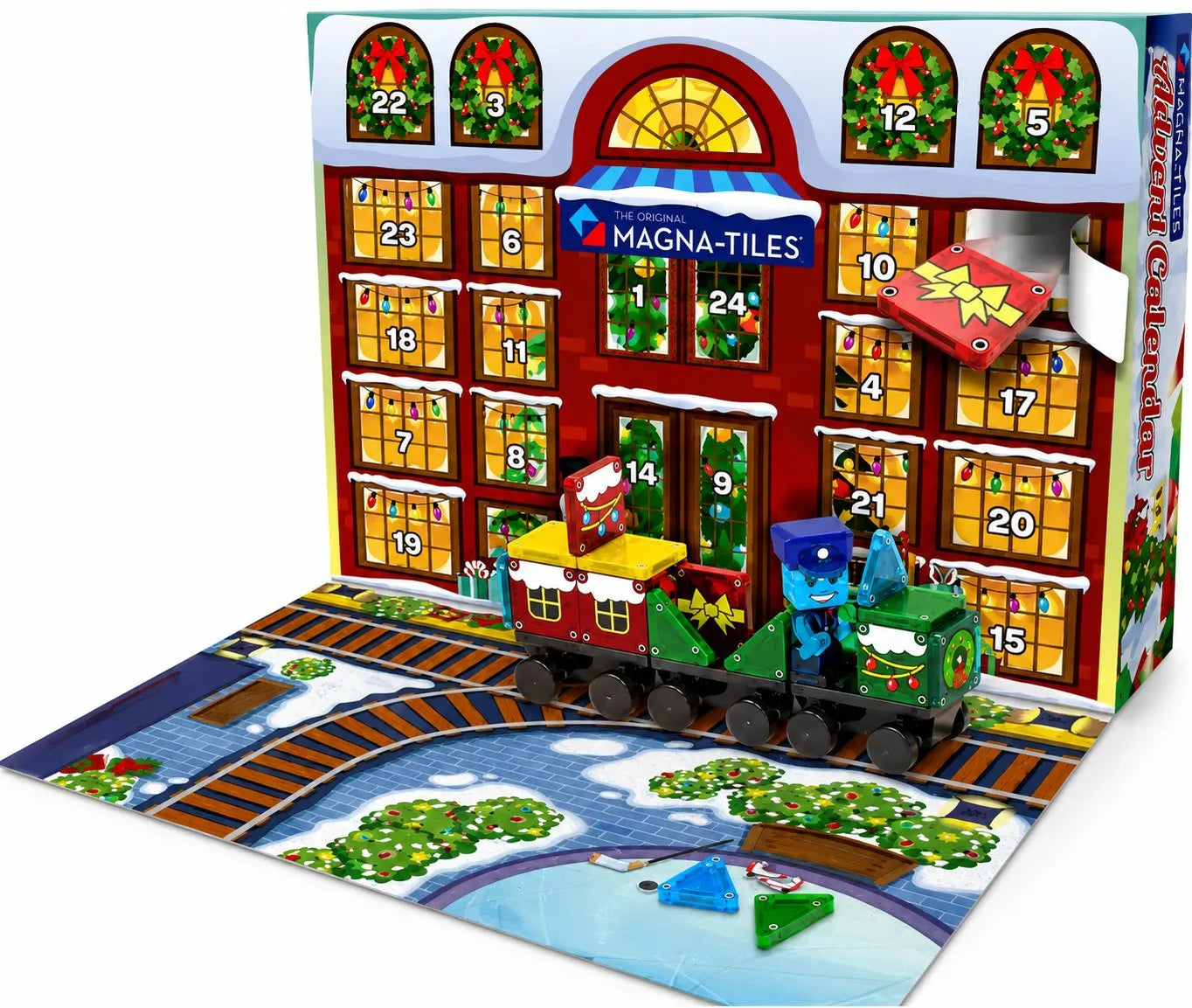🎁Last Day Promotion 49% OFF🔥Magnetic Holiday Builder Advent Calendar – 34-Piece Creative Play Set