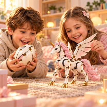 🥚🦄 UnicornMorph – Egg to Unicorn Transforming Mechanical Toy