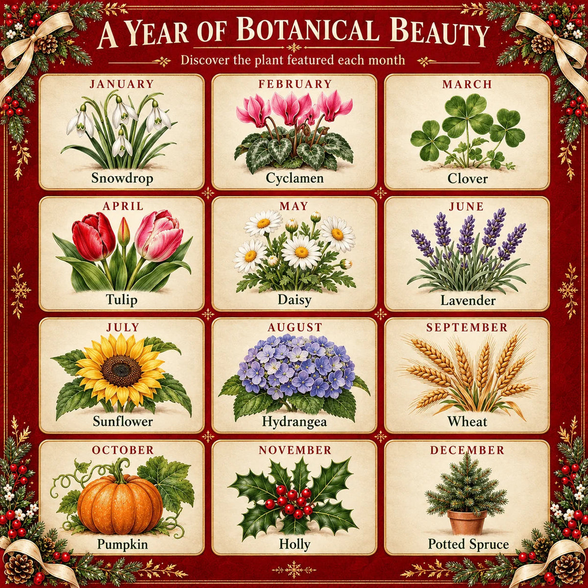 🎄🗓️ Christmas Limited-Edition-49% OFF — 🪴✨ 2027 Eco-Friendly Plantable 'Eternal' Seed Calendar