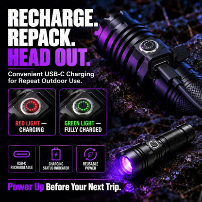 Rechargeable Tracking Light 🔦 For Night Outdoor Adventures