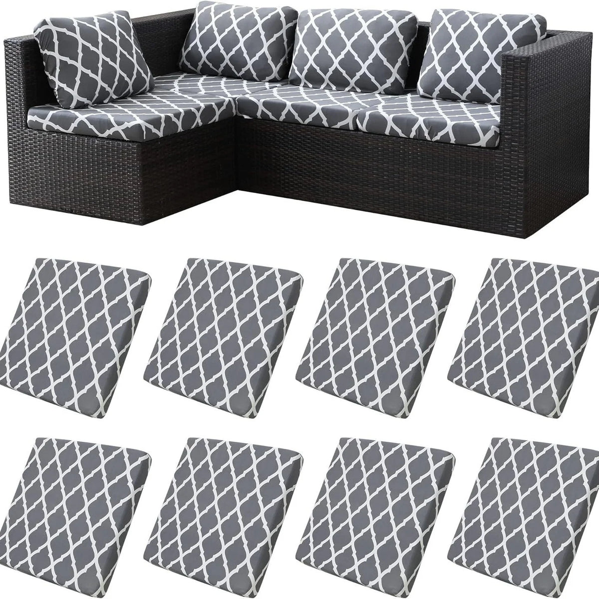 🪑 Stretch Sofa Cushion Covers — Only $9.99 Per Cover