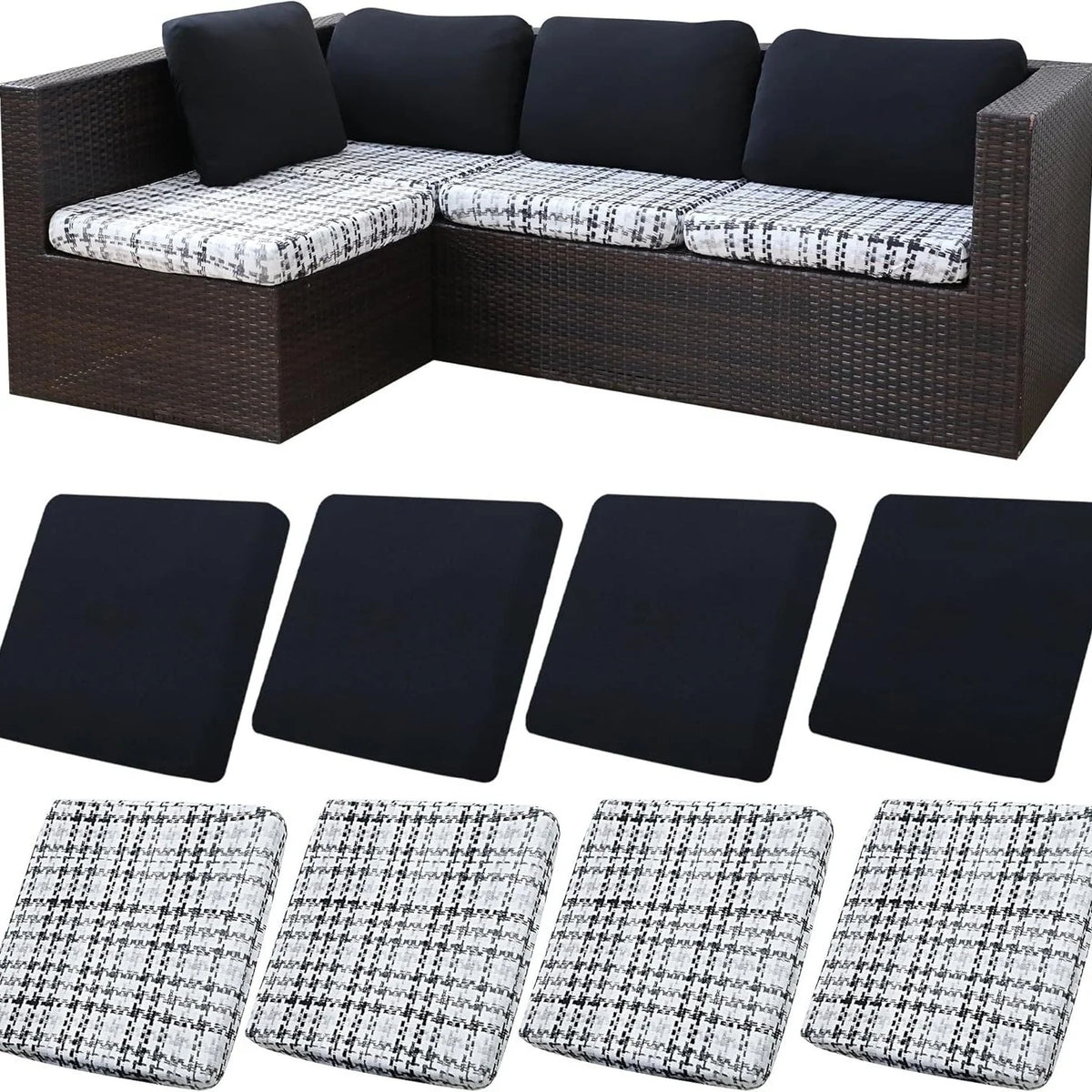 🪑 Stretch Sofa Cushion Covers — Only $9.99 Per Cover