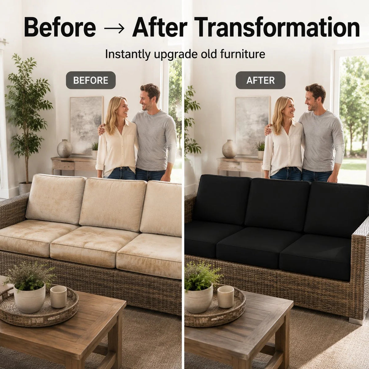 🪑 Stretch Sofa Cushion Covers — Only $9.99 Per Cover