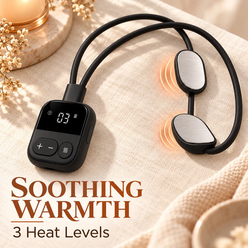 ✨ Pendant Neck Massager with Heat — 5 Modes, 16 Intensity Levels