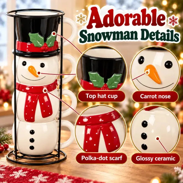 ☃️🎄 Snowman Stacking Cups — Create A Cozy Winter Moment With Every Sip! $ 45.30   $ 89.27 save 49%