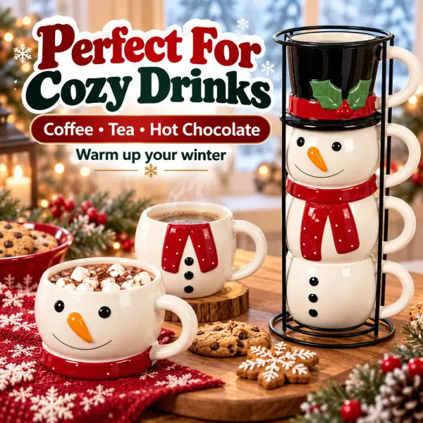 ☃️🎄 Snowman Stacking Cups — Create A Cozy Winter Moment With Every Sip! $ 45.30   $ 89.27 save 49%