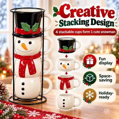 ☃️🎄 Snowman Stacking Cups — Create A Cozy Winter Moment With Every Sip! $ 45.30   $ 89.27 save 49%
