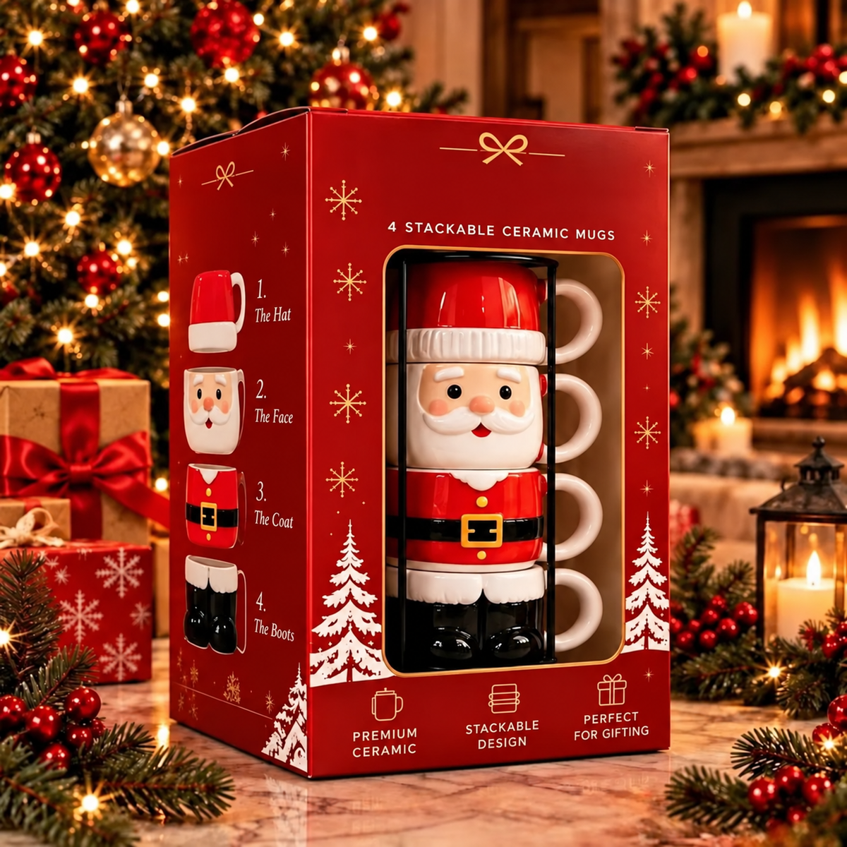 ☃️🎄 Snowman Stacking Cups — Create A Cozy Winter Moment With Every Sip! $ 45.30   $ 89.27 save 49%