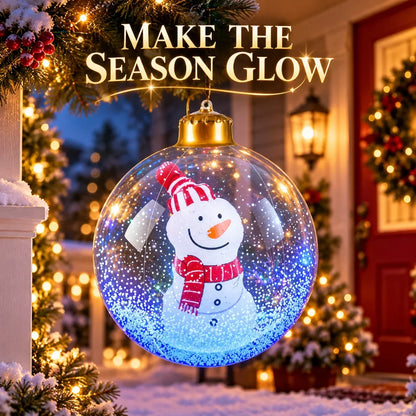 Glowing Christmas Ball, Outdoor Decoration With LED Lights