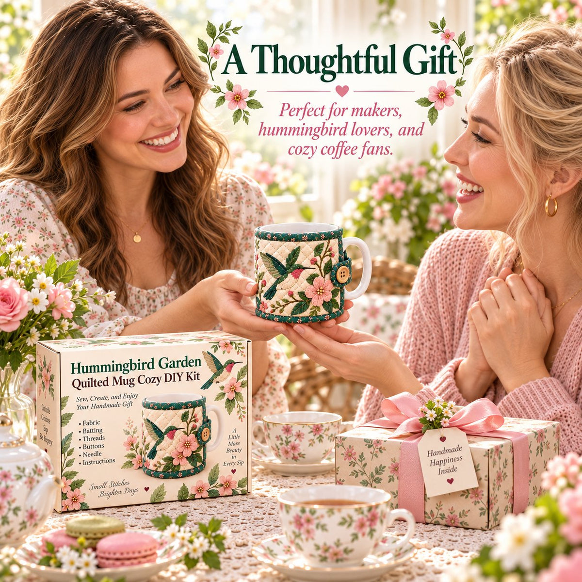 Garden Quilted Mug Cozy DIY Kit