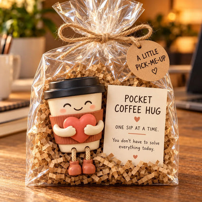 🔥 Emotional Support Desk Companions 🎁 Funny Coworker Gift with Encouraging Message Card