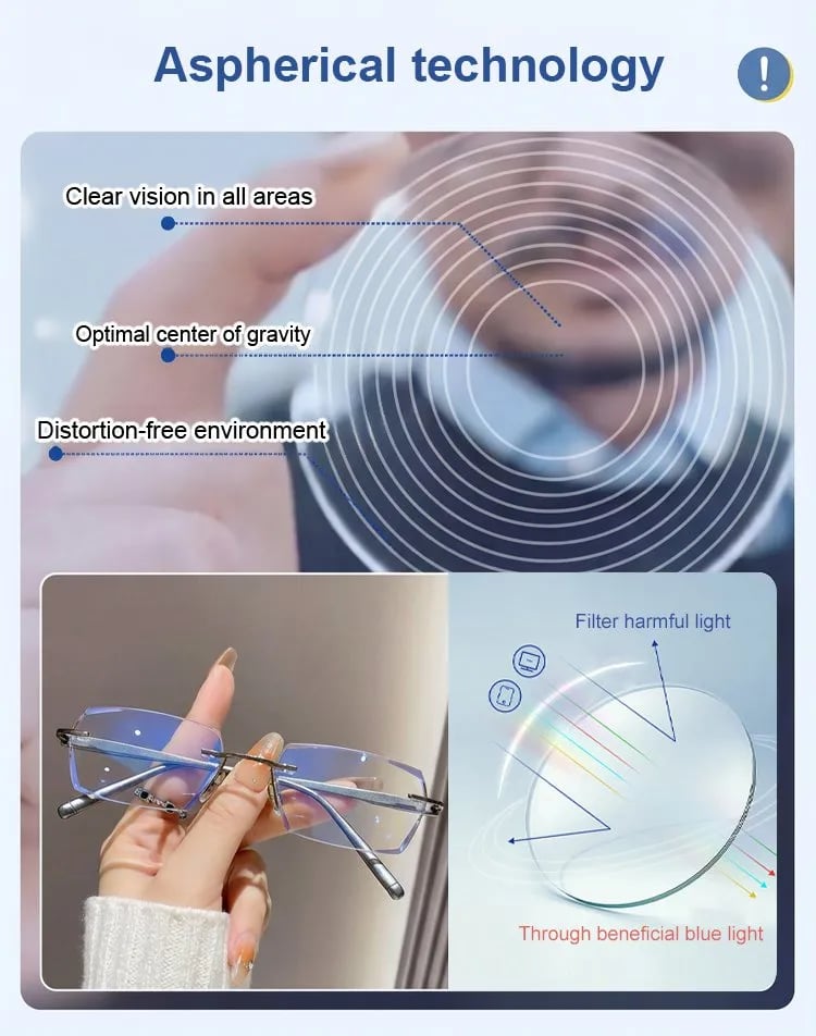 🔥🎁[Co-Created by Designers]Gypsophila Smart Zoom and Color-Changing Reading Glasses