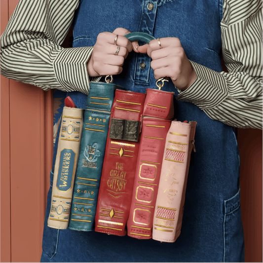 🔥2026 HOT SALE 49% OFF 📚 Vintage Stacked Book Novelty Handbag(📦Buy 2 Free Shipping)