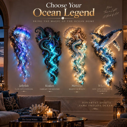 🌊Limited Edition Enchanted Ocean Legends™ Lighted Wall Décor Collection
