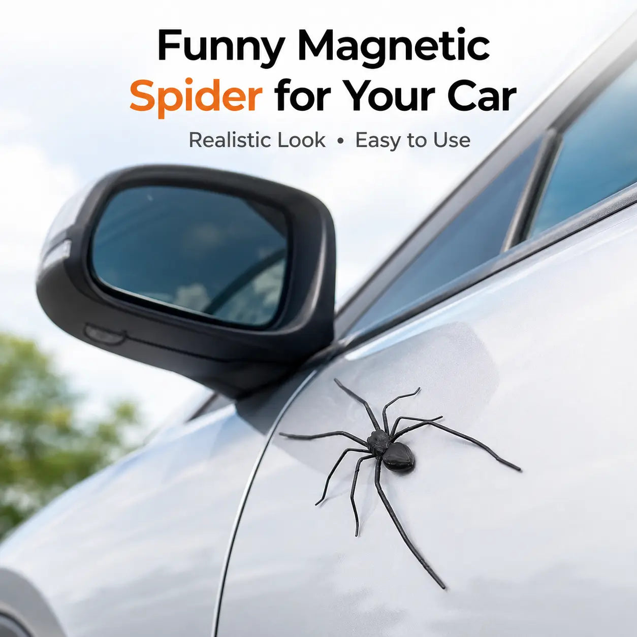 Funny Magnetic Spider Car Decor, Removable Magnet for Cars & Trucks ✅