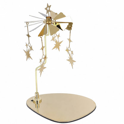 Gold Star Rotating Candle Holder | Heat-Powered Spinning Candle Carousel with Magnetic Base ✨🕯️