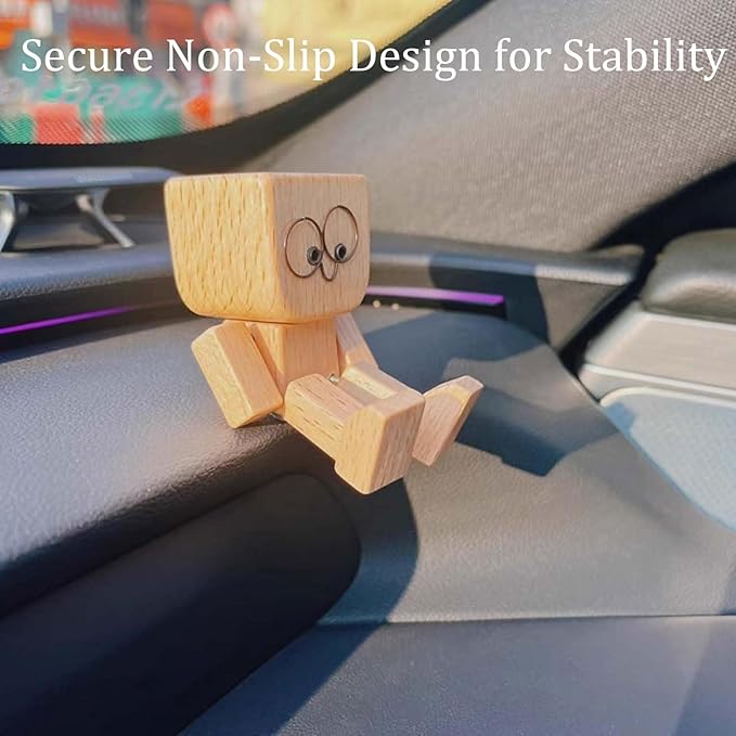 🎁Last Day 50% OFF😊Change The Mood With A Simple Swap - Handmade Swaying Wooden Figure With 12 Magnetic Expressions🎁