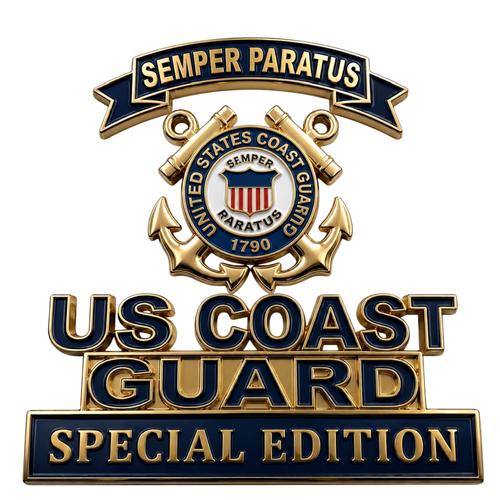 ⚓️Last Day Promo: 49% OFF 🎖️-US Coast Guard Semper Paratus Car Emblem Metal Badge - ✈️Buy 2 Free Shipping Today!