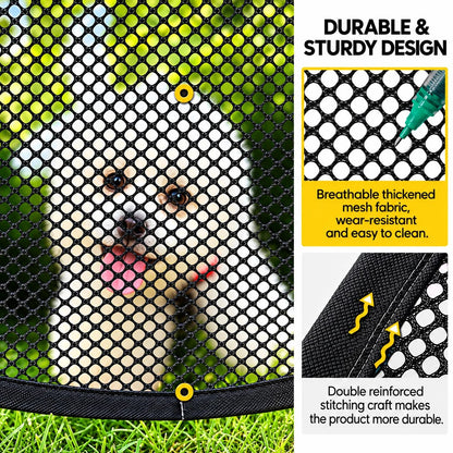 🐾 Pop-Up Outdoor Pet Playpen | Mesh Enclosure for Cats & Small Pets