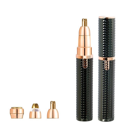 Portable Electric Eyebrow & Facial Trimmer – 3 Interchangeable Heads