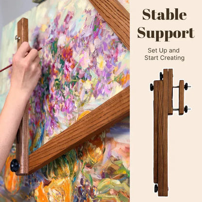 ⏳ Last Day 49% OFF – 🎨 Adjustable Artist Hand Rest | Wooden Painting Support Tool with Rotating Arms & Locking Knobs for Steadier Detail Work and Smudge-Free Canvas Painting 🖌️