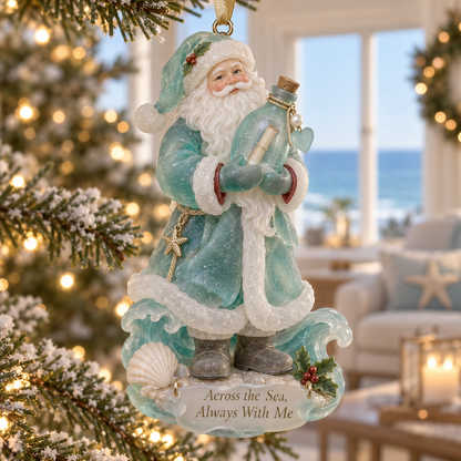 Coastal Santa Christmas Ornament