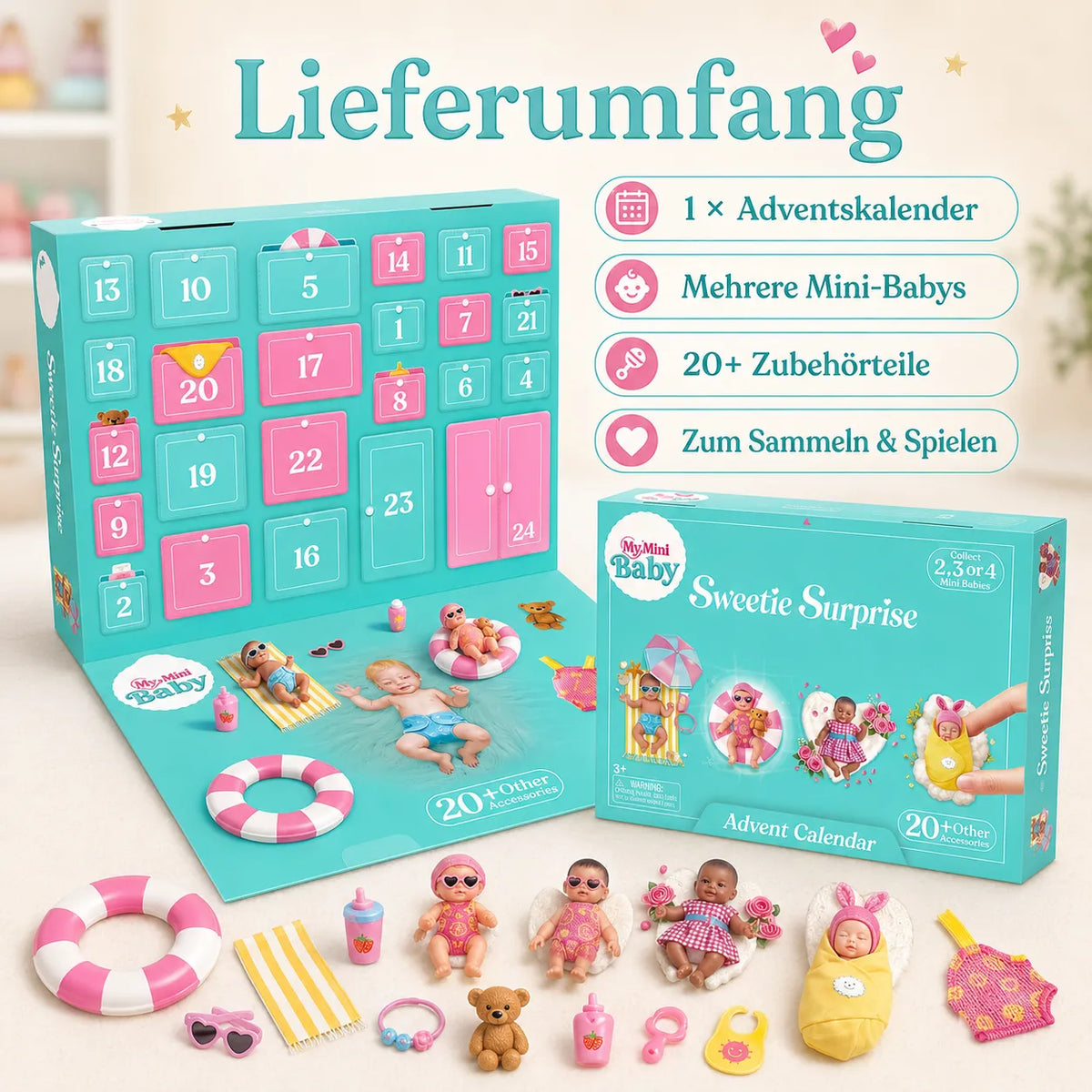 🎄 Mini-Baby Advent Calendar – Little surprises for every day