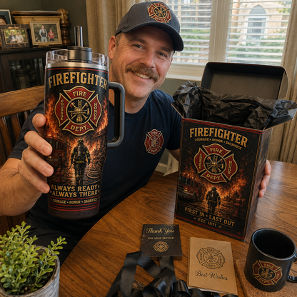 🇺🇸 Last Day Promo: 49% OFF 🔥 Firefighter Courage Honor Sacrifice Stainless Steel Tumbler - ✈️Buy 2 Free Shipping Today!