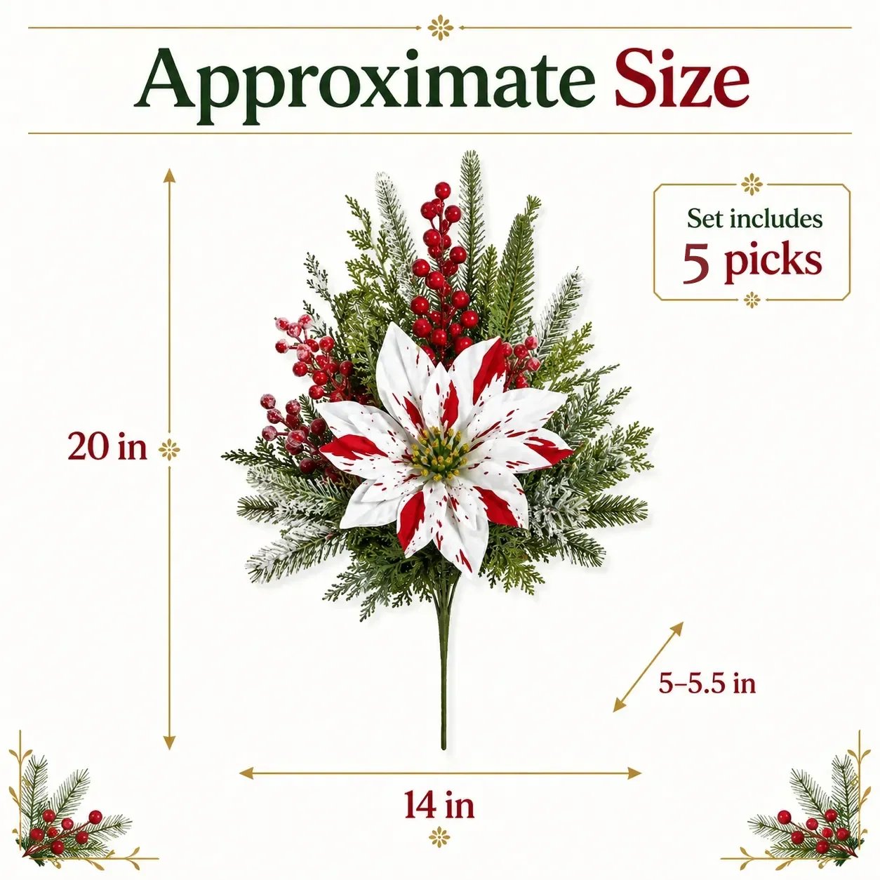 🎉❀Last Day 50% OFF🔥Christmas Poinsettia Planter Inserts